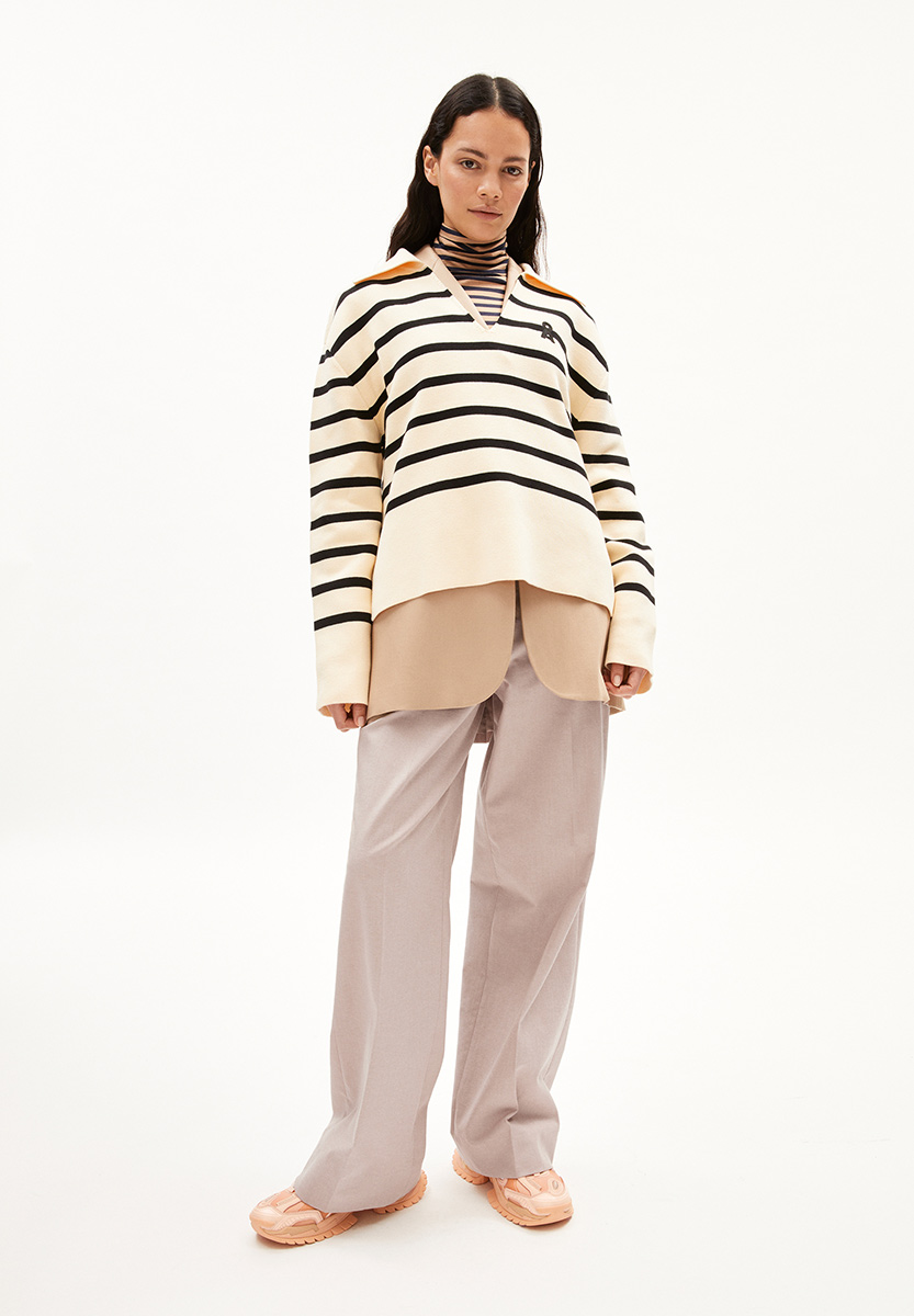 ARMEDANGELS Frejiaas Strickpullover Damen Armedangels_FREJIAAS-STRIPES_oatmilk-black_02