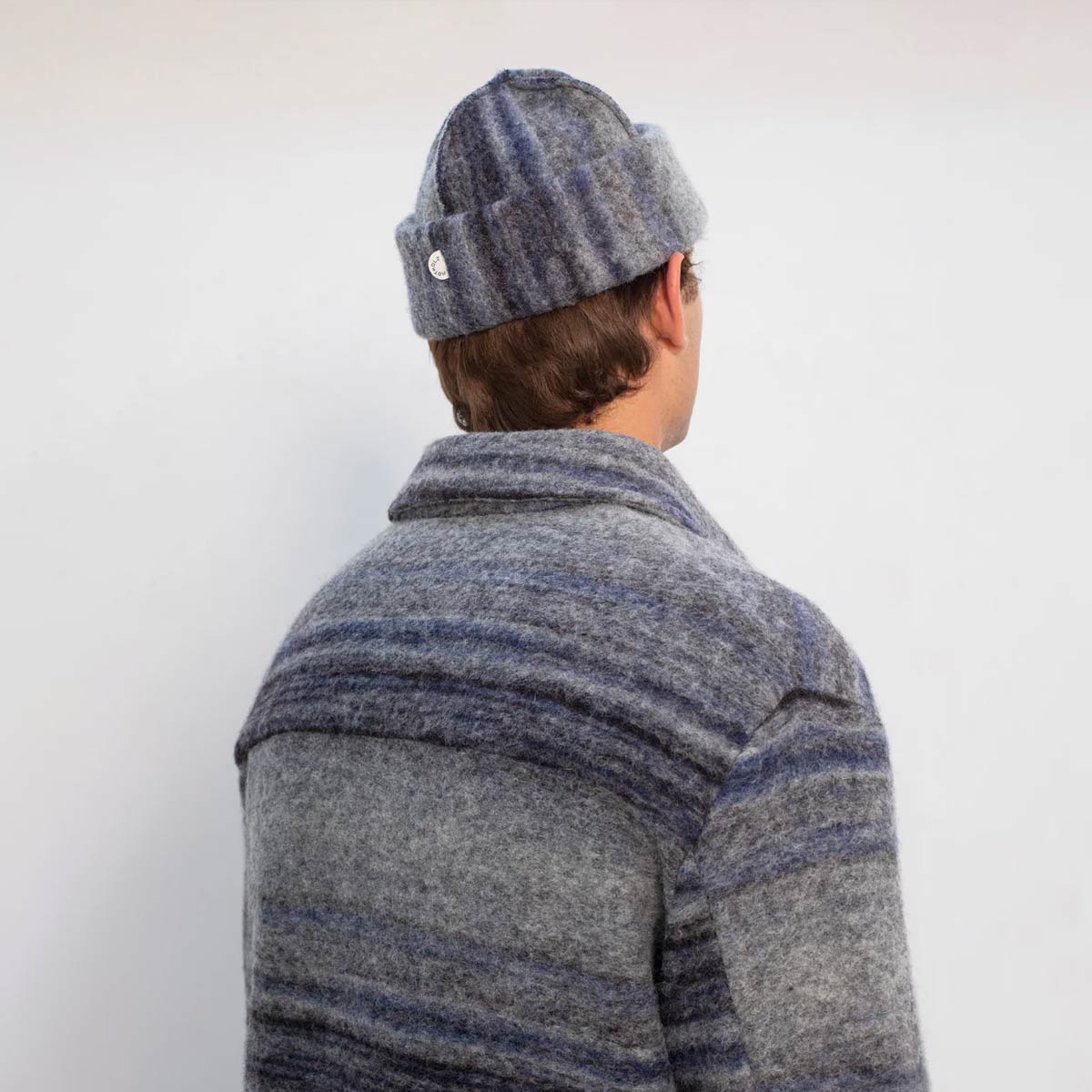 ROTHOLZ Relaxed Overshirt Unisex Rotholz_RelaxedOvershirtWool-Blend-NavyGreyStripe_11