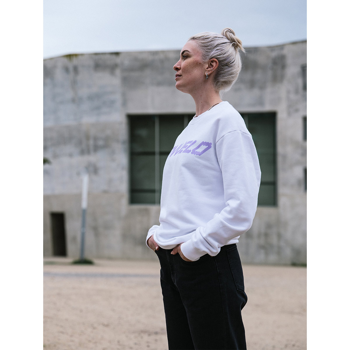 GENVELO Logo Sweatshirt Unisex GENVELO_Sweater_white-liliac_04