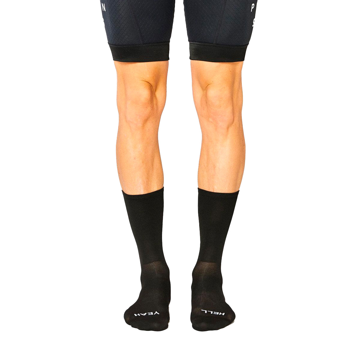 Hell Yeah 1.0 Radsocken Unisex Fingerscrossed-HELL-YEAH-1-0-BLACK_M1, Bekleidung, Strumpfwaren, Socke, Knie, Person