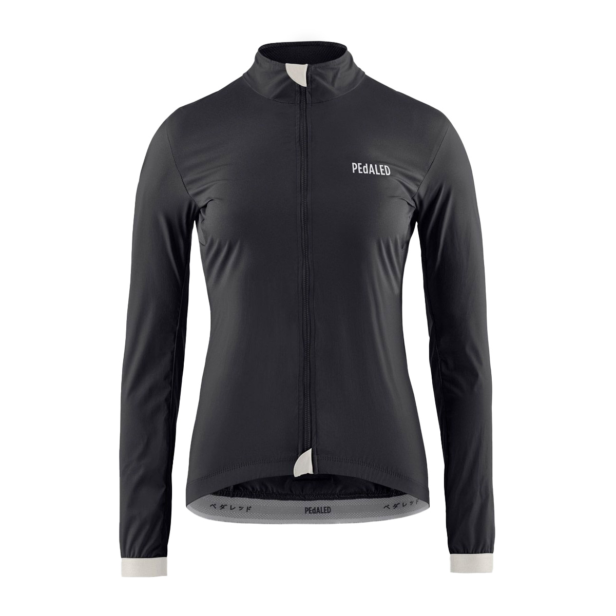 PEdALED Essential Windjacke Damen  Pedaled-W3SJKES-Women_ESSENTIAL_WINDPROOF_JACKET_BLACK_front