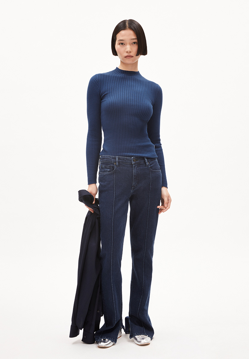 ARMEDANGELS Alaania uni Strickpullover Damen Armedangels_ALAANIA_faded-indigo_04mVYUKZglum5t0