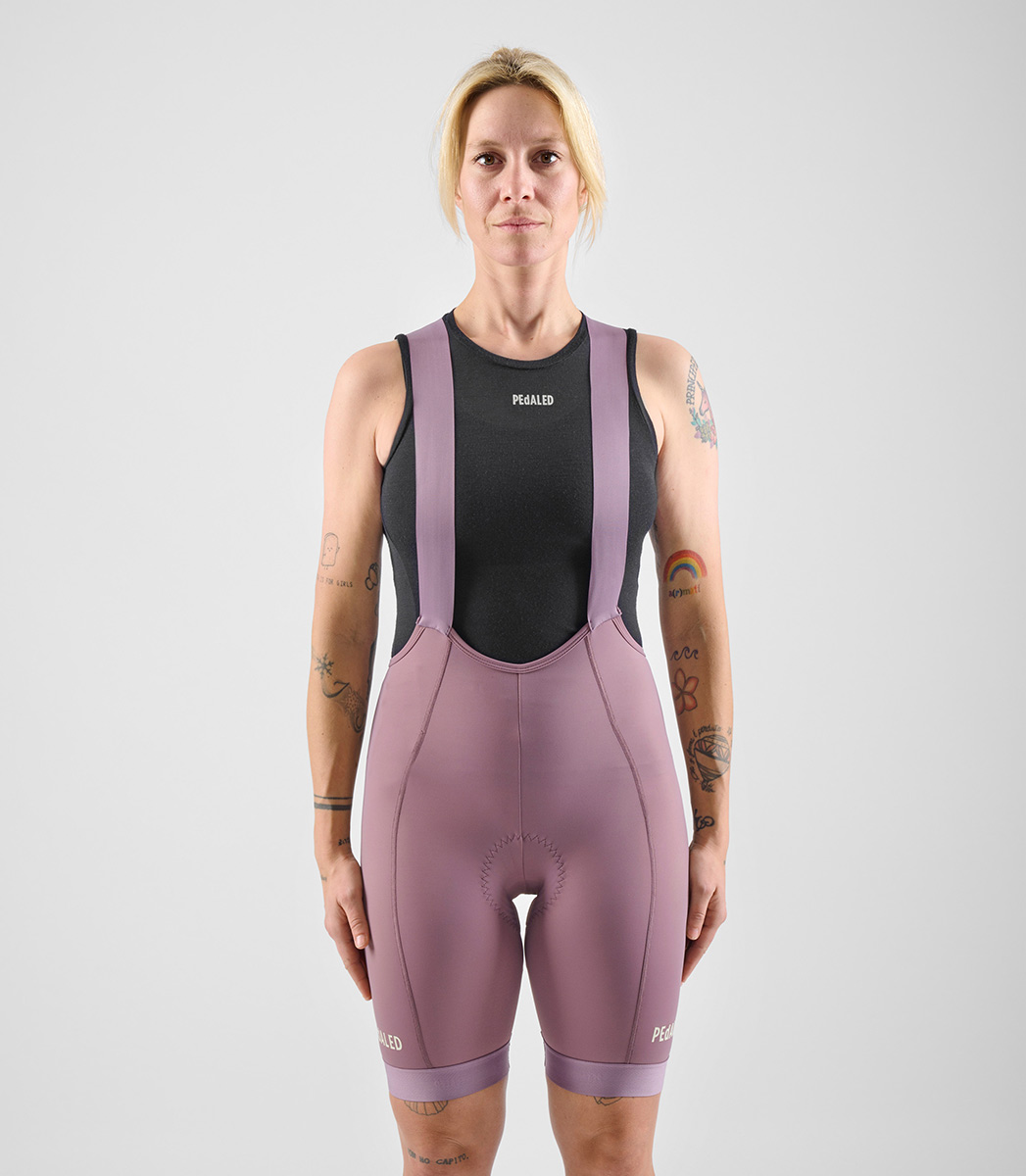 PEdALED Element Bib Fahrradhose Damen PEdALE_W_ELEMENT_BIB-SHORTS_LILAC_03