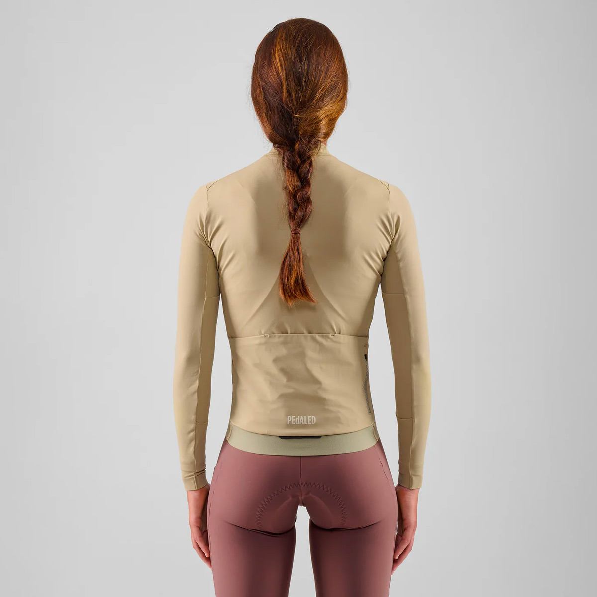 PEdALED Element Langarm Radtrikot Damen Pedaled_Element-Jersey-Women_Beige_04