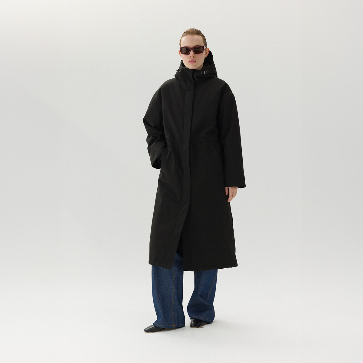 Welter Shelter Roomy Long Tube Mantel Damen Welter-Shelter_ROOMY-LONG-TUBE_Women_black_01