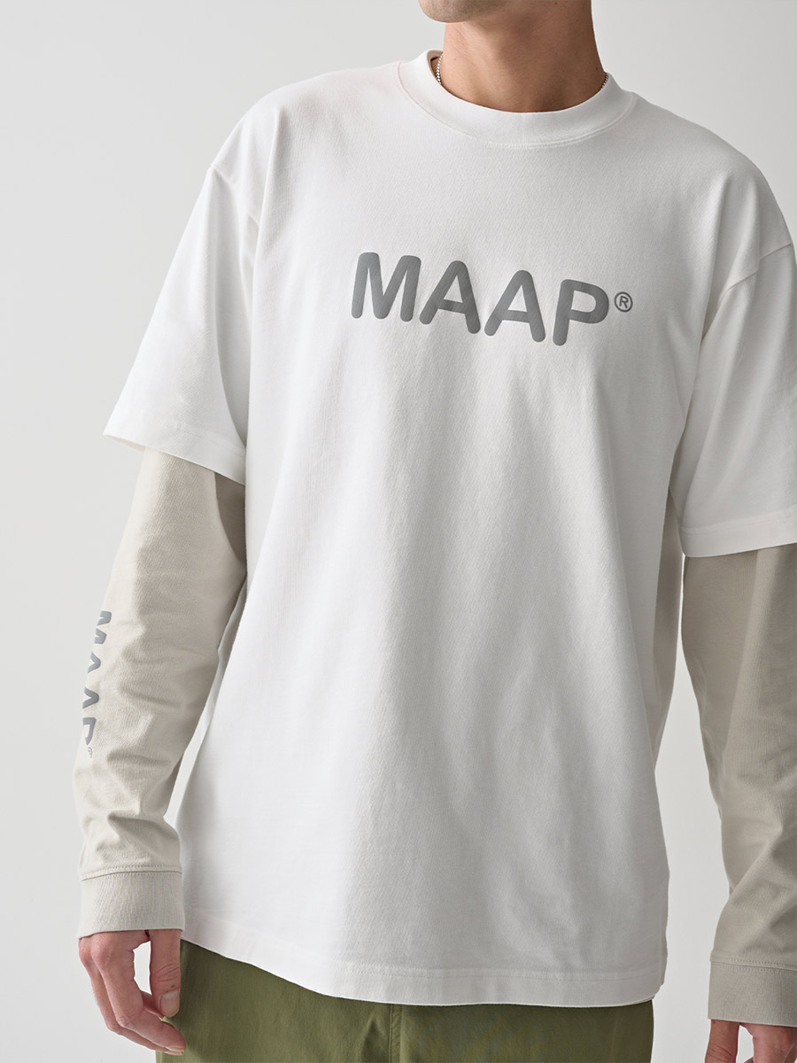 MAAP Essentials Text T-Shirt Herren Maap_MPMTO241424_WHIT-Essentials-Text-Tee_White_03