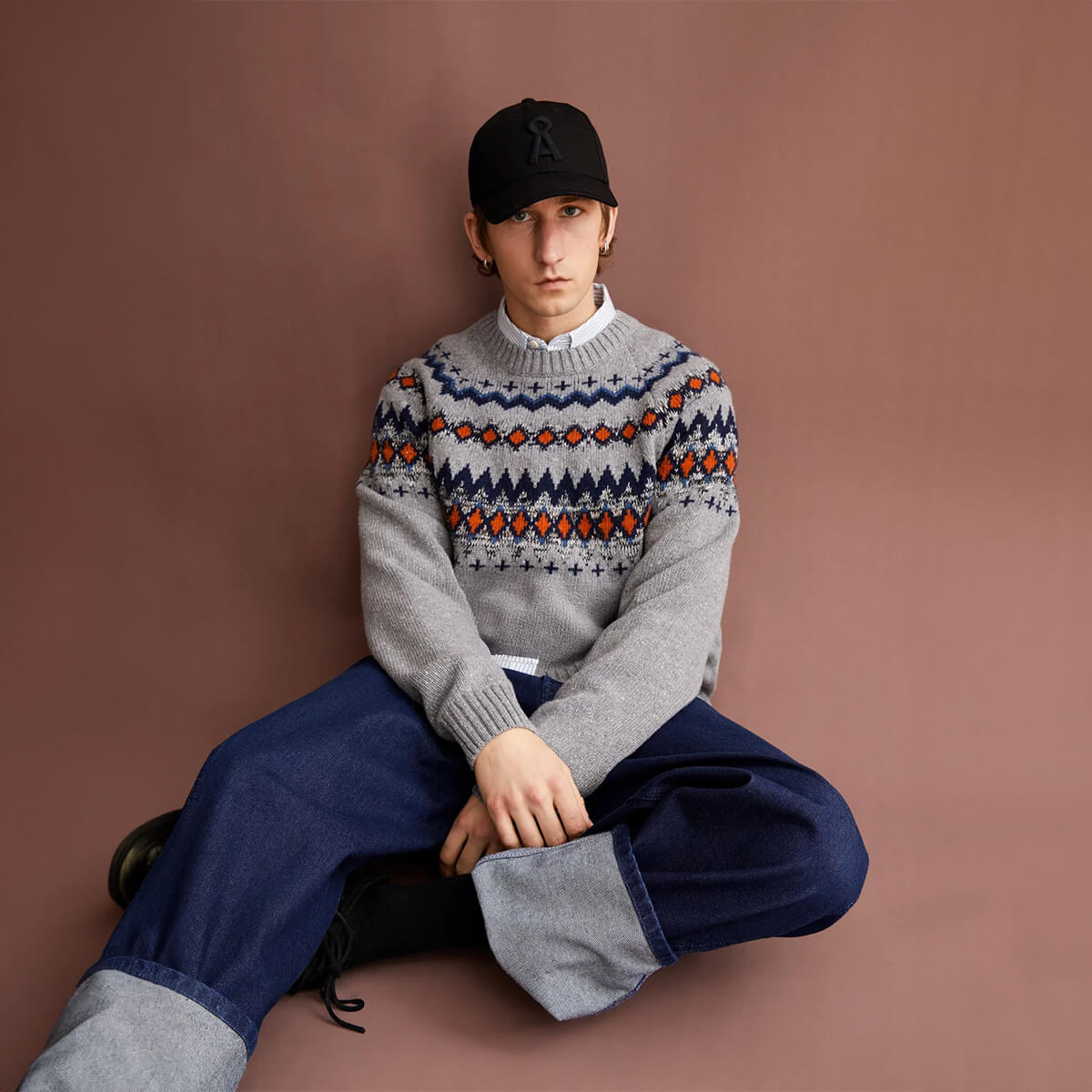 ARMEDANGELS KAALLA FAIR ISLE Strickpullover Herren