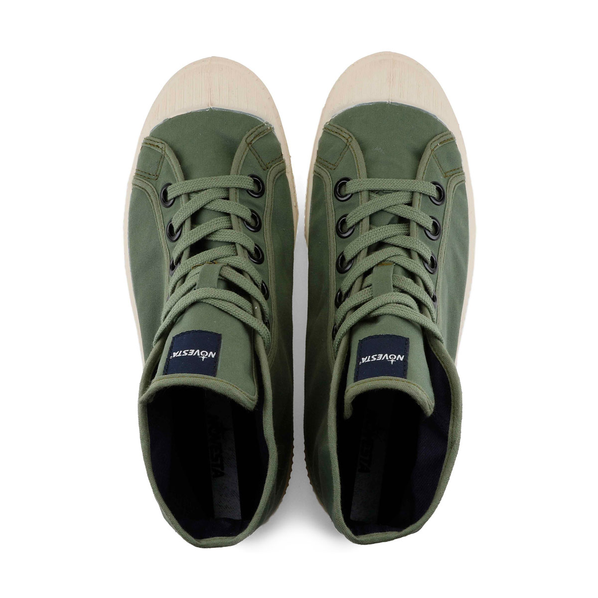 NOVESTA Star Dribble Wax Cotton Mid Sneaker Unisex Novesta_Star-Dribble-Waxed-Cotton_Unisex_Sage_03
