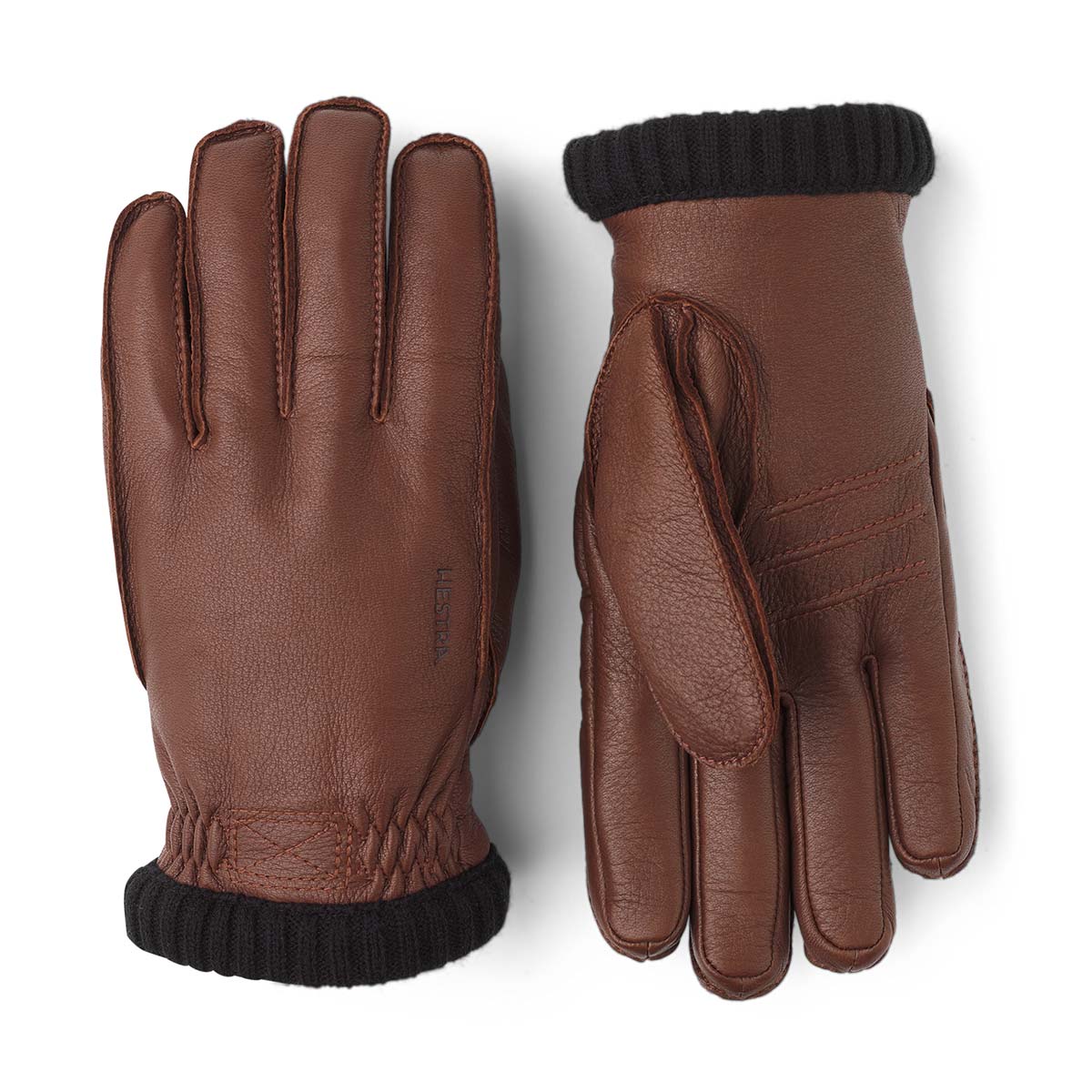 Hestra Deerskin Primaloft Rib Echtleder Handschuhe Herren Hestra_Deerskin-Primaloft-Rip_Gloves-Handschuhe_chocolate_01