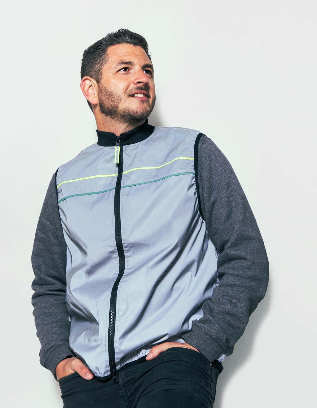 Gofluo George Reflektierende Weste Unisex Copy-of-georges-men-front
