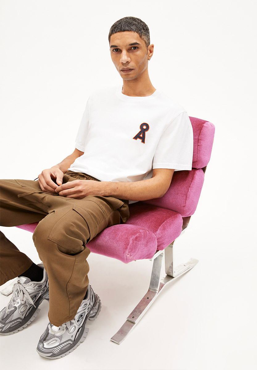 ARMEDANGELS Aadoni A Signature T-Shirt Herren Armedangels_AADONI-A-SIGNATURE_T-Shirt_Men_white_06