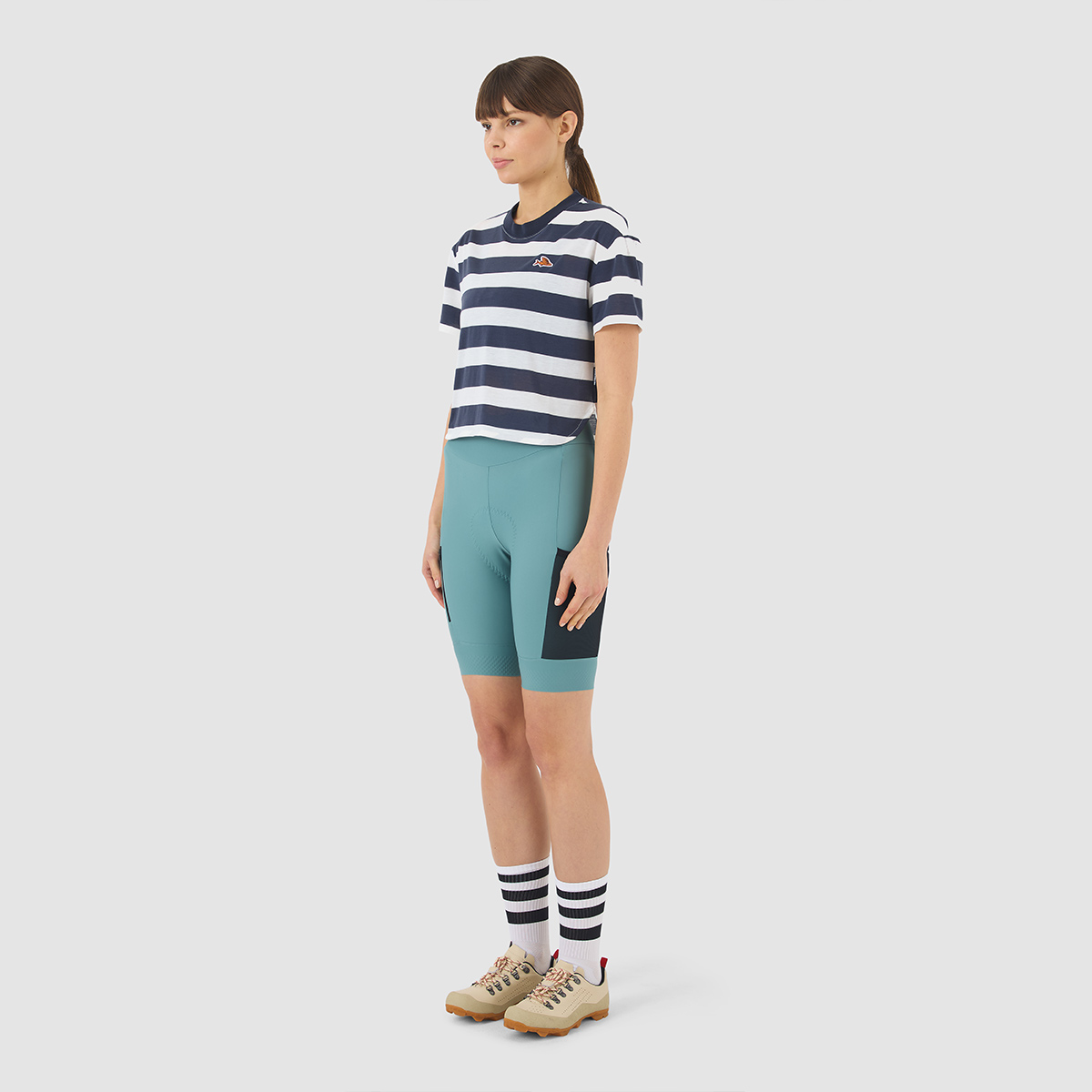 Café du Cycliste Sandrine Fahrrad T-Shirt Damen Bekleidung, Kurze Hosen, Person, Schuhe, Schuh