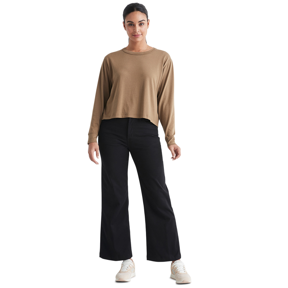 DUER Live Free High Waist Hose Damen DUER_WFTS1015_LiveFree-HighRise-WideLeg_Black_01