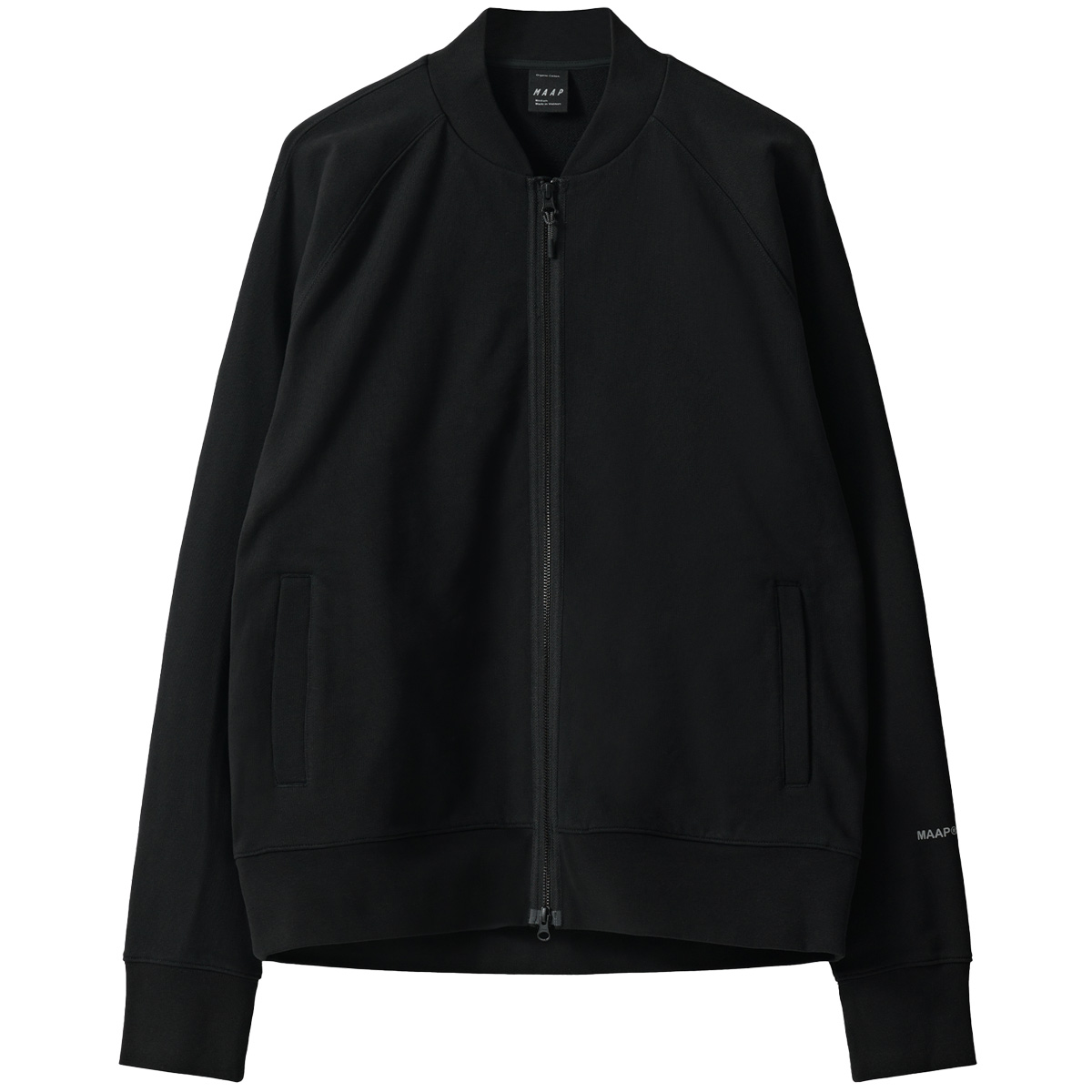 Essentials Zip Crew Sweatjacke Herren  Maap_MPMTO240724_BLAK-Essentials-Zip-Crew_Black_01