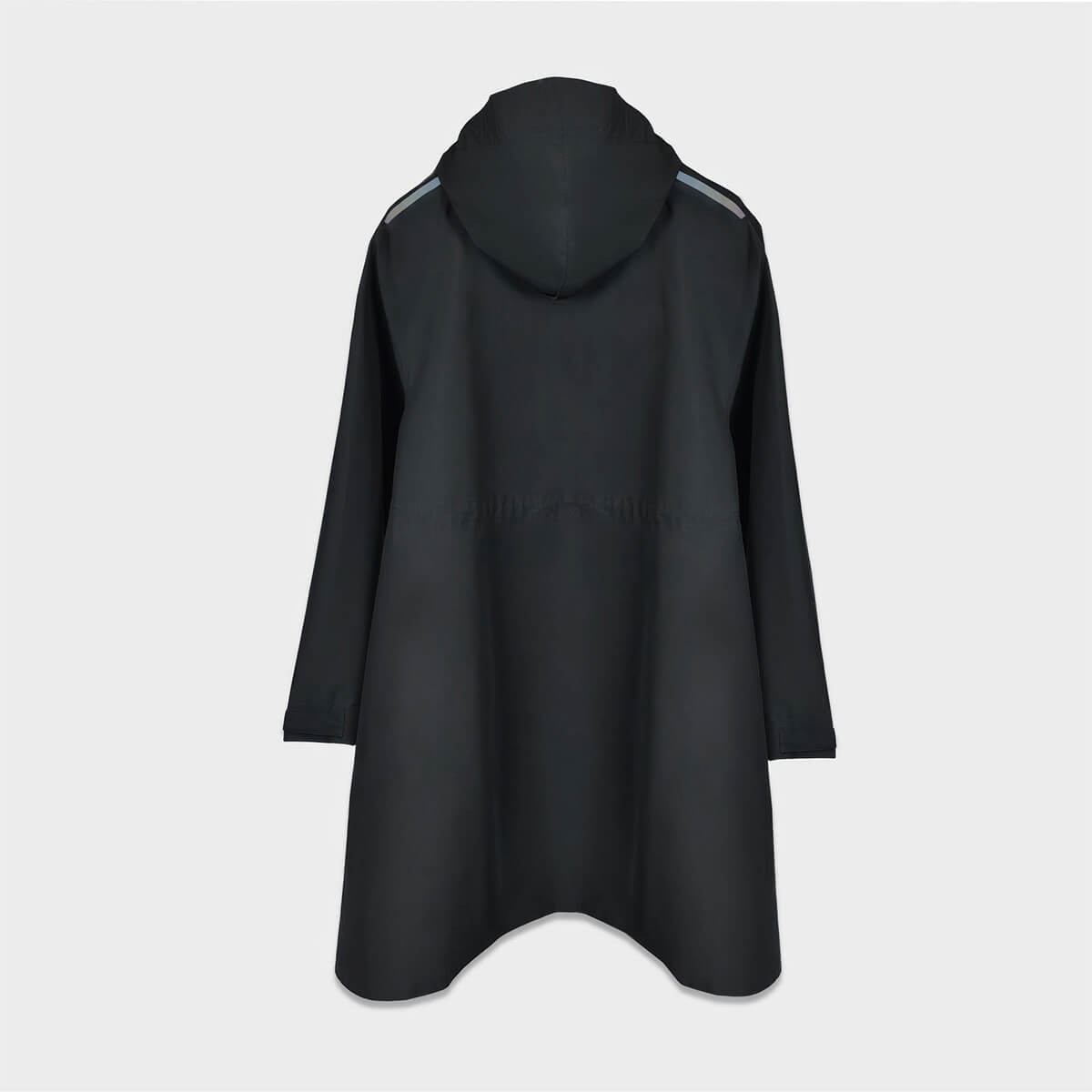 GENVELO Regenponcho, Rueckseite, schwarz