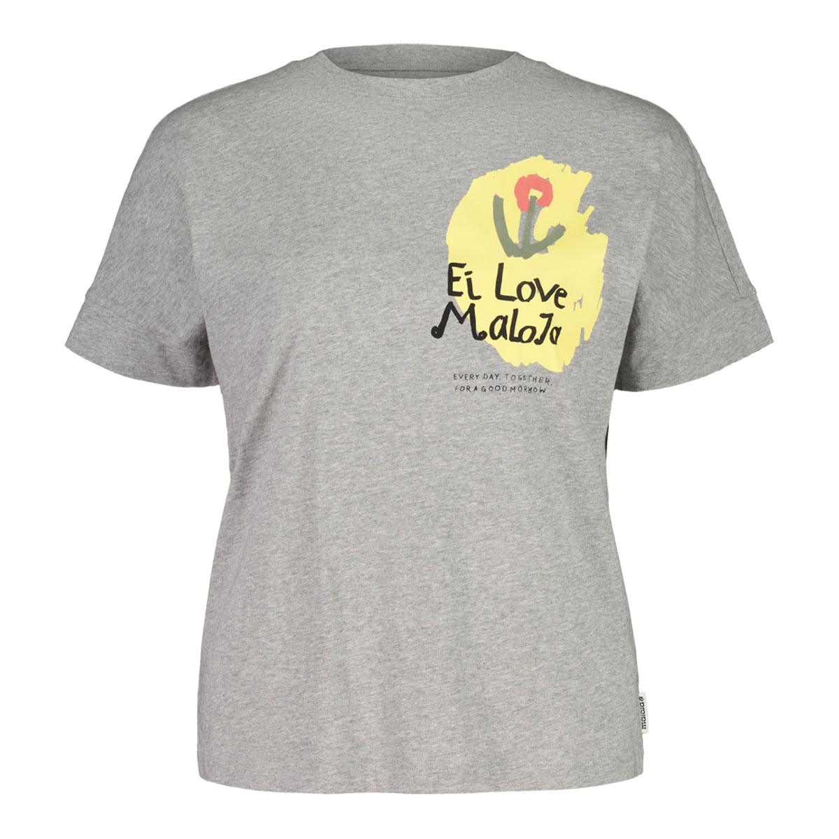 Maloja LenzerhornM. T-Shirt Damen Maloja_LenzerhornM-Organic-Cotton-Tee_T-Shirt_Women_grey-melange_01