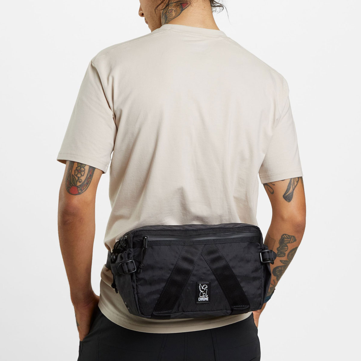 Tensile Hip Pack BG-335-WT-Chrome-Tensile-HipPack-onbody2