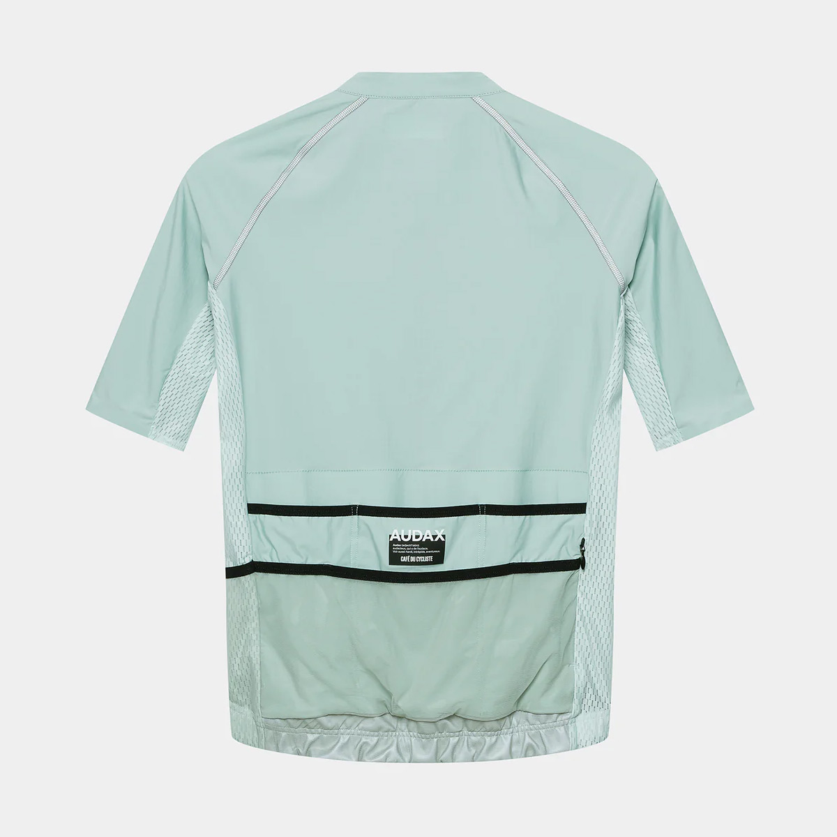 Café du Cycliste Radsport Trikot Jersey Herren MAGDA jadeit mint grün hellgrün Café du Cycliste Radsport Trikot Jersey Herren MAGDA jadeit mint grün hellgrün Flatlay hinten