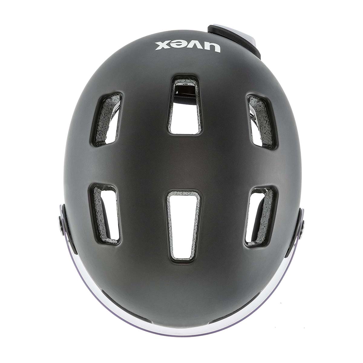 uvex rush visor Fahrradhelm S41002802-uvex-rush-visor-dark-silver_A1