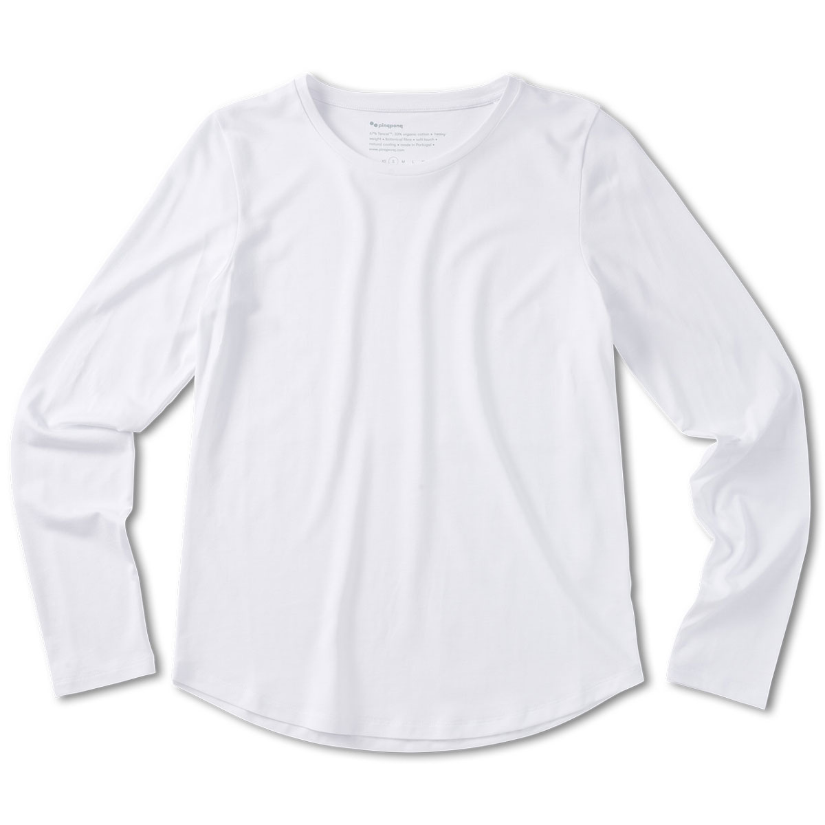 Pinqponq Langarmshirt Damen PPC-LTW-001-80130-pinqponq-Longsleeve-Tencel-Cotton-Women-Inspire-Wooden-White-01