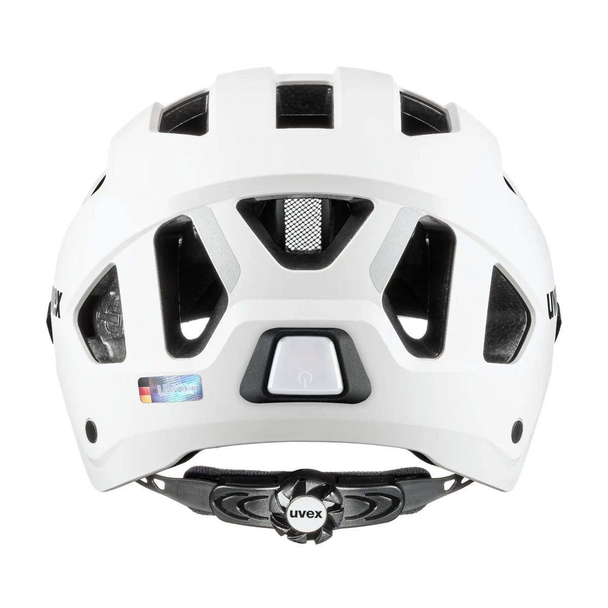 uvex stride visor Helm mit Visier Unisex white matt weiß uvex stride visor Helm mit Visier Unisex white matt weiß Licht aus