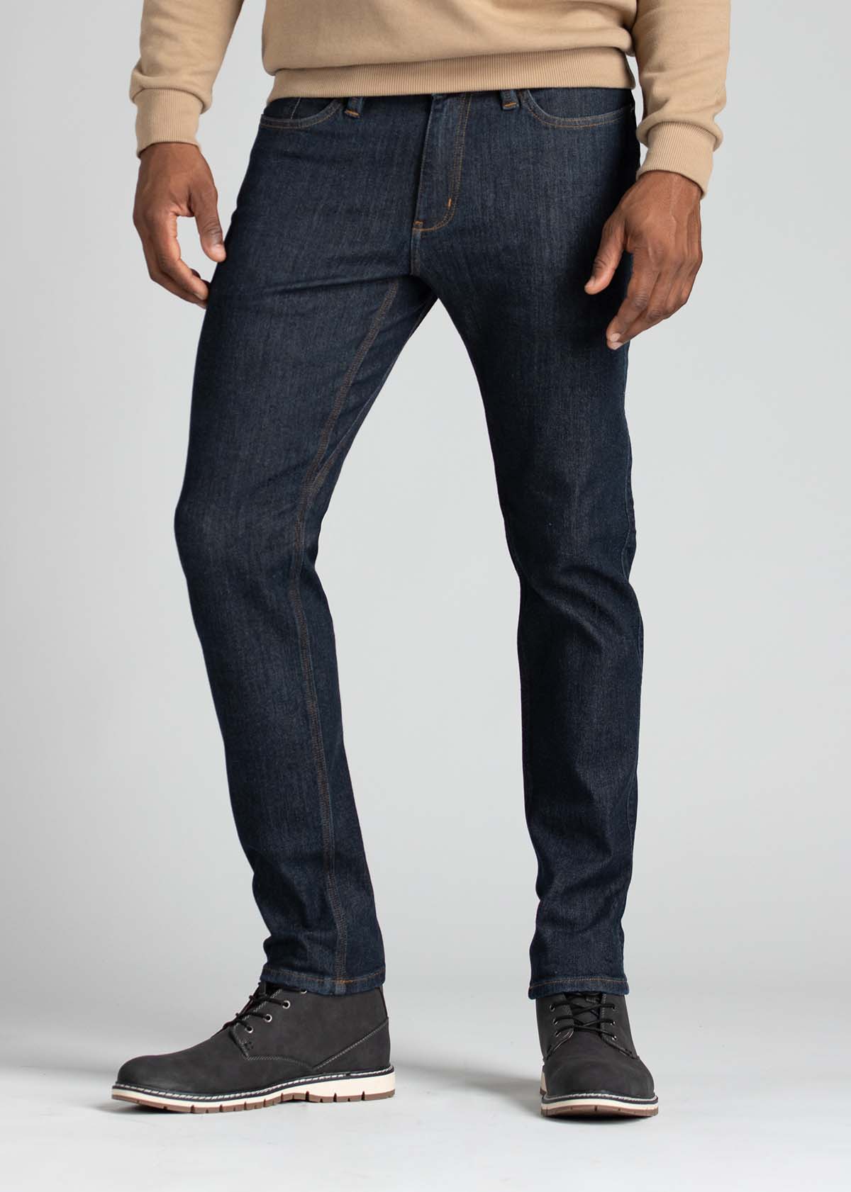 DUER Winter Tech Fleece Slim Fit Straight Jeans Herren