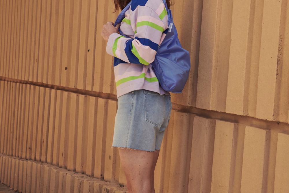 DUER High Waist Jeans Shorts Damen Imogen_Outfit_3-9