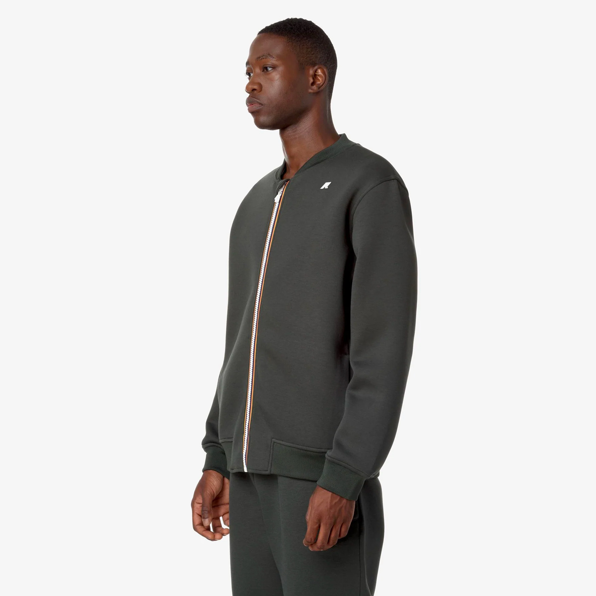 K-WAY Abel Spacer Sweatjacke Herren k-way_ABEL-SPACER_Jacket_green-blackish_04