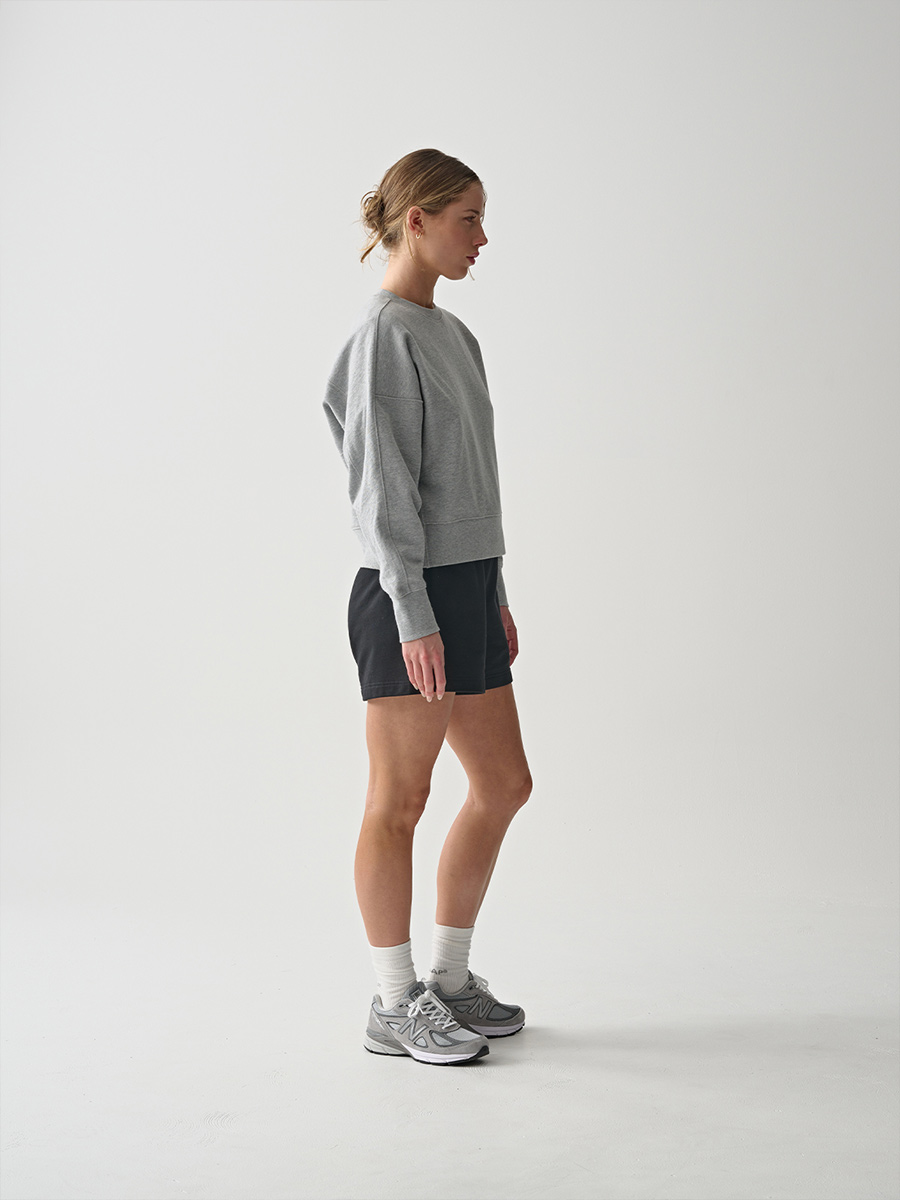 MAAP Essentials Crew Sweatshirt Damen Maap_MPWTO240724_GYML-Womens-Essentials-Crew_Grey-Marle_Aero_02