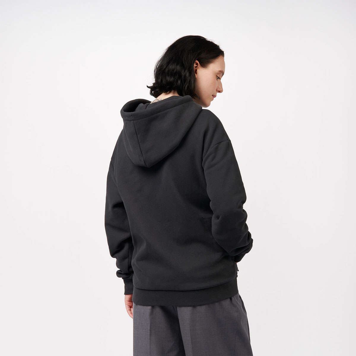 Pinqponq Sweatjacke Unisex PPC-HOZ-101-801-pinqponq-Zipped-Hoodie-Peat-Black-52