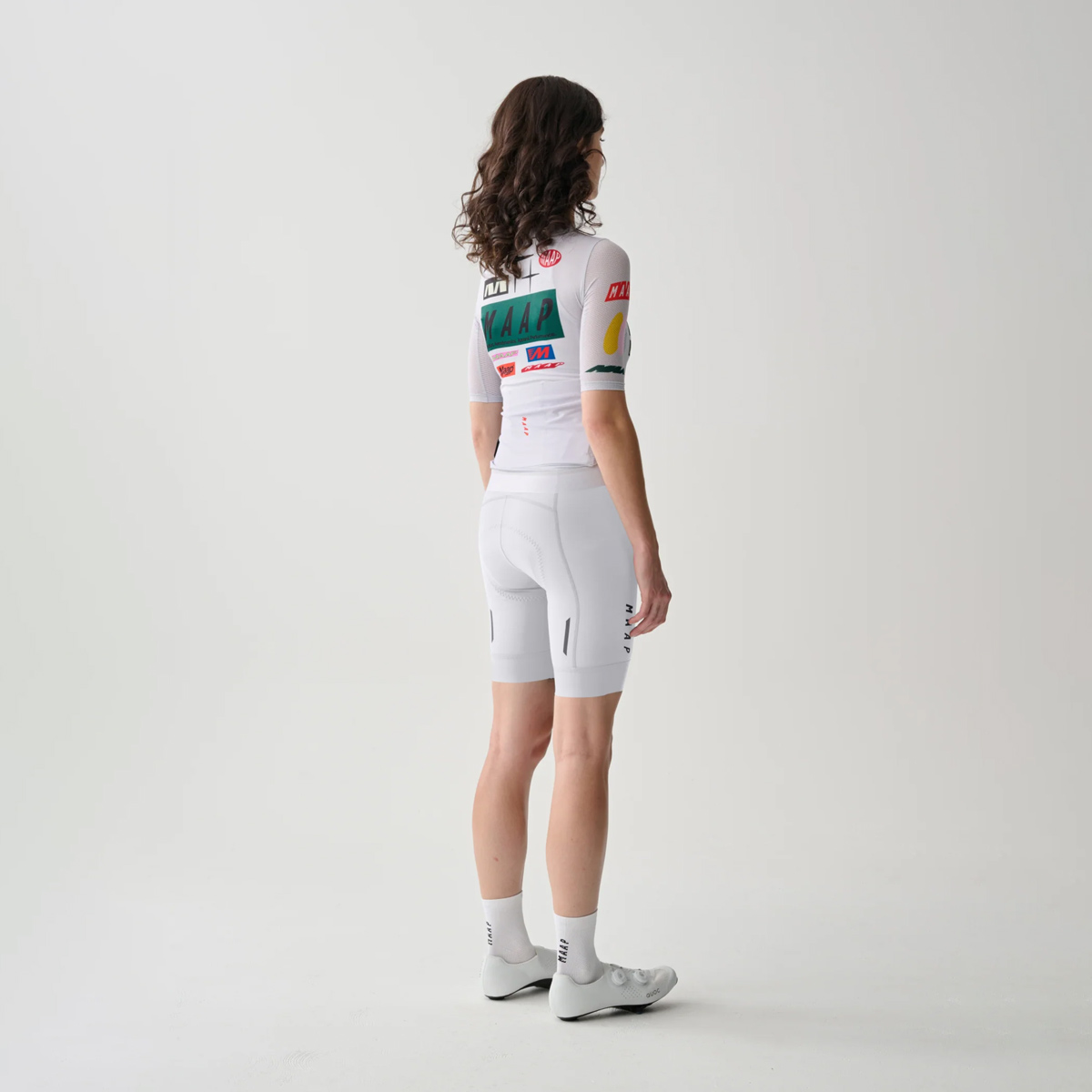 MAAP Drome Pro Air Jersey 3.0 Radsport Trikot Women Damen Icicle MAAP Drome Pro Air Jersey 3.0 Radsport Trikot Women Damen Icicle Model ganzkörper hinten