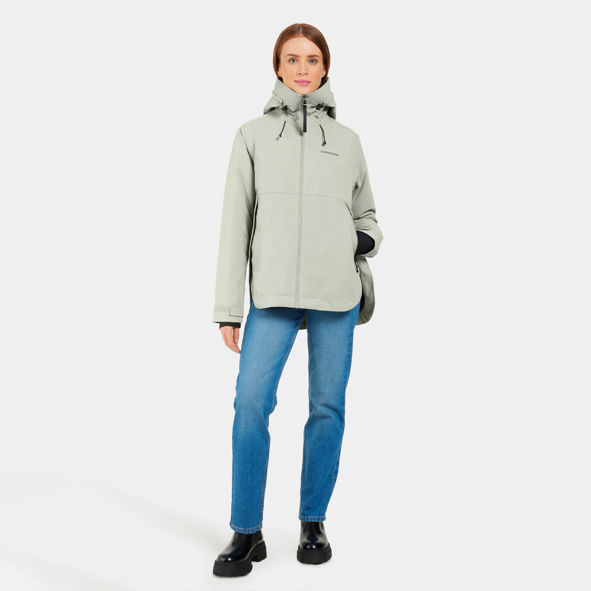 Didriksons JENNIE Regenjacke Damen Didriksons_Jennie-Jacket_Women_Whited-Leaf_03