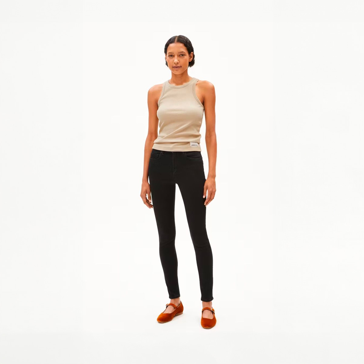 ARMEDANGELS Tillaa X Stretch Medium Waist Skinny Jeans Damen Armedangels_TILLAA-X-STRETCH_Black-night_06uhFLFx8Wiu3el