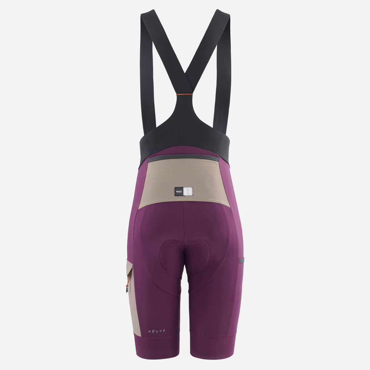 PEdALED Odyssey Cargo Bib Fahrradhose Damen Pedaled-W3SBBOD-Women_ODYSSEY_BIBSHORTS_PURPLE_back