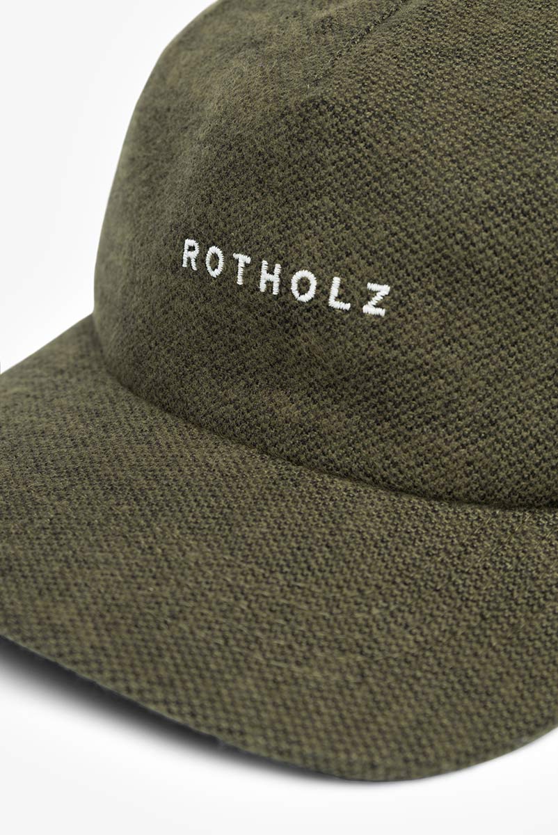 ROTHOLZ Flanell Floppy Cap Unisex Rotholz_FlannelFloppyCapOrganicCotton-MossGreen_03