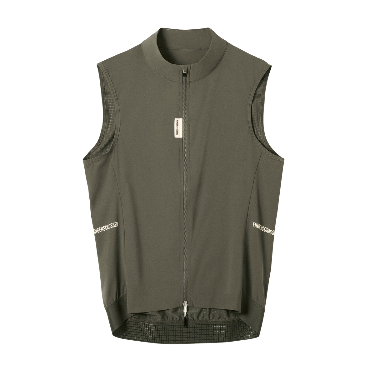FINGERSCROSSED ##ROAD VEST WOMEN Radsport Weste Damen Windbreaker olive FINGERSCROSSED ##ROAD VEST WOMEN Radsport Weste Damen Windbreaker olive Freisteller Vorne