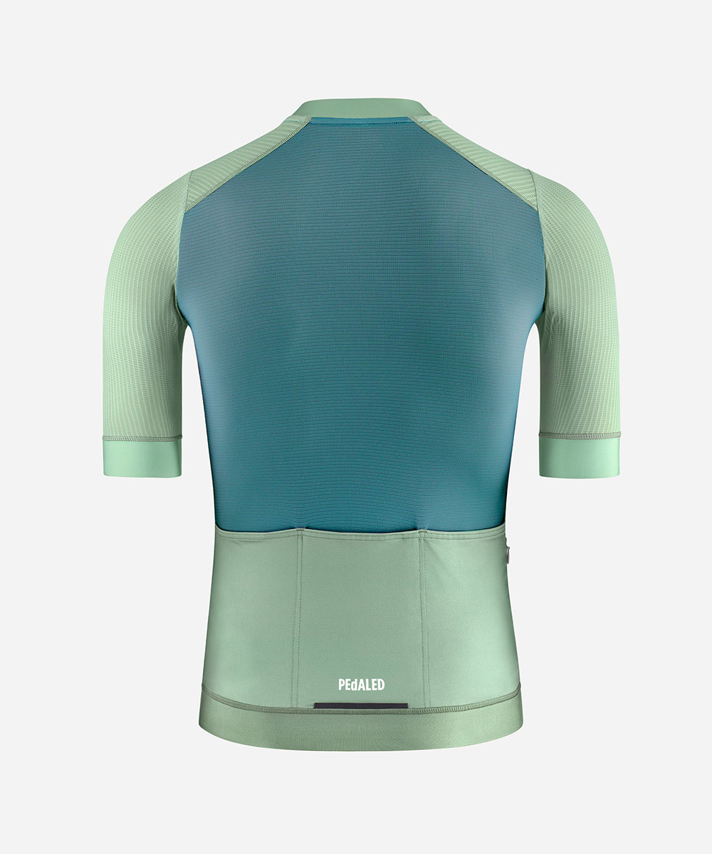 PEdALED Element Radtrikot Herren PEdALED_ELEMENT_JERSEY-PRINTED_LIGHT-GREEN_00