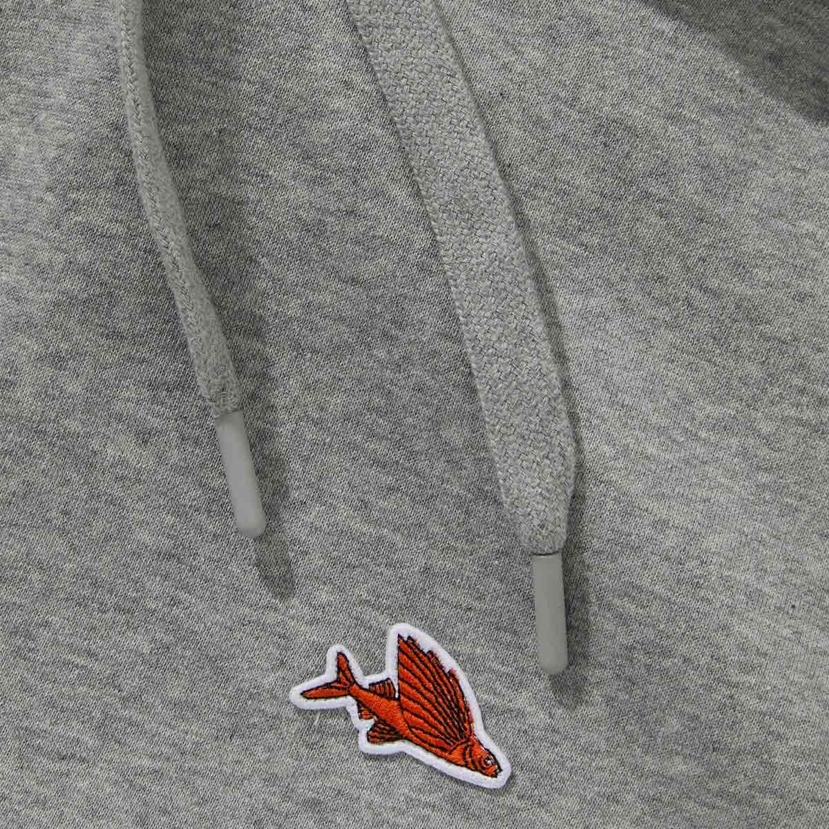 Rolande Hoodie Unisex Cafe_du_Cycliste-Rolande_Sweathsirt-Grey_Melange-06
