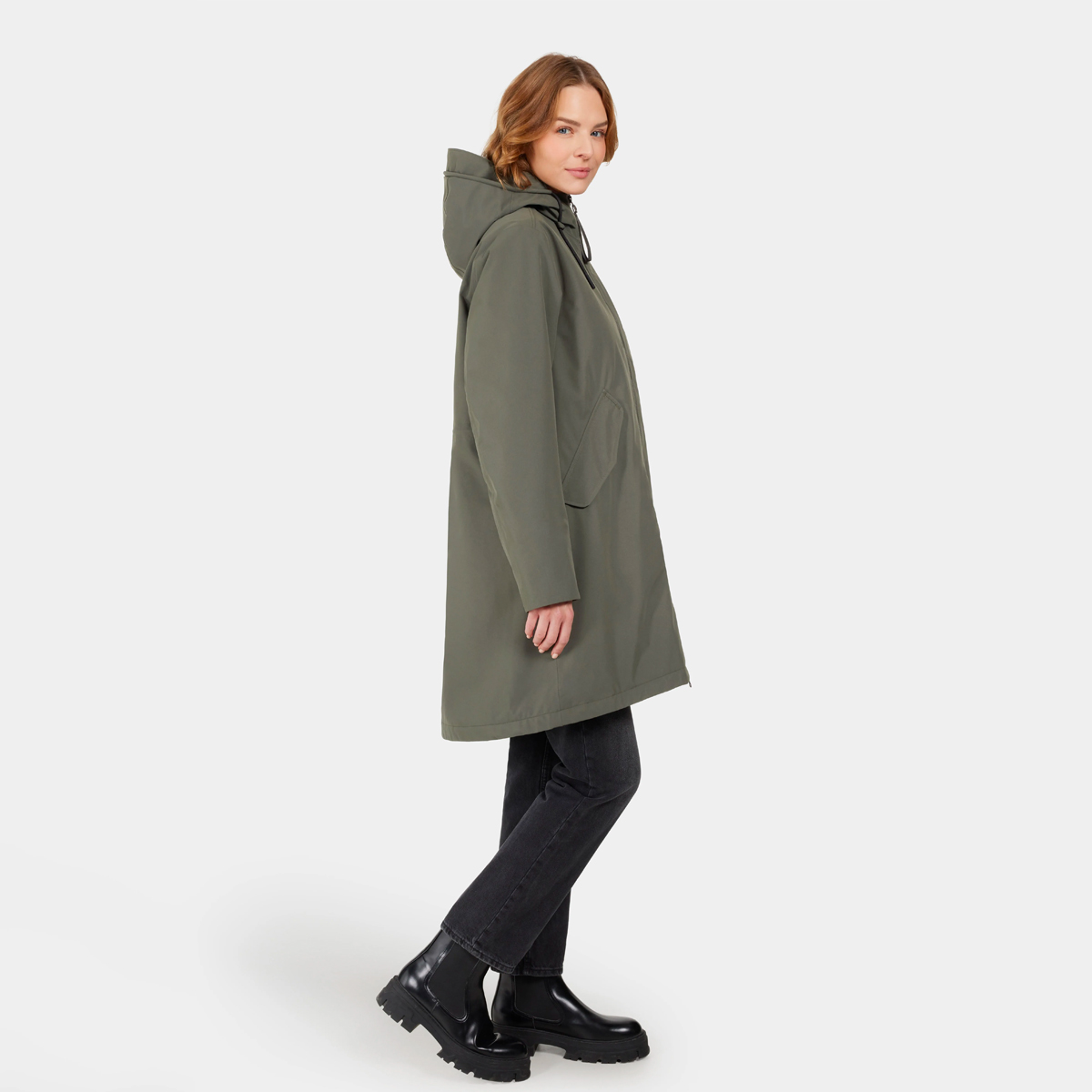 Didriksons FIA Parka Regenjacke Damen Didriksons_Fia-Parka_Women_Deep-Green_02