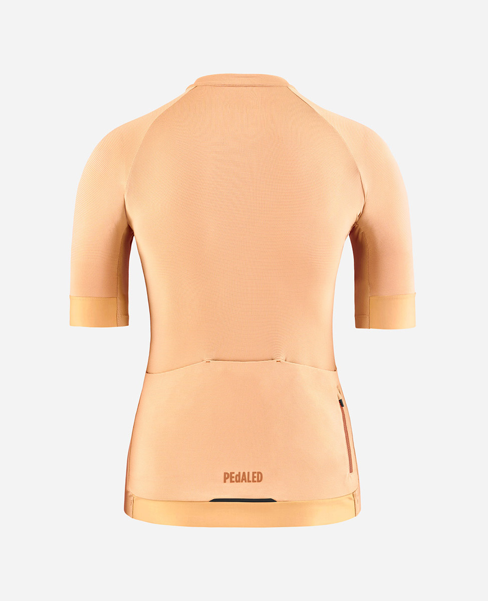 PEdALED Element Lightweight Radtrikot Damen PEdALED_W_ELEMENT_LTW-JERSEY_light-orange_00
