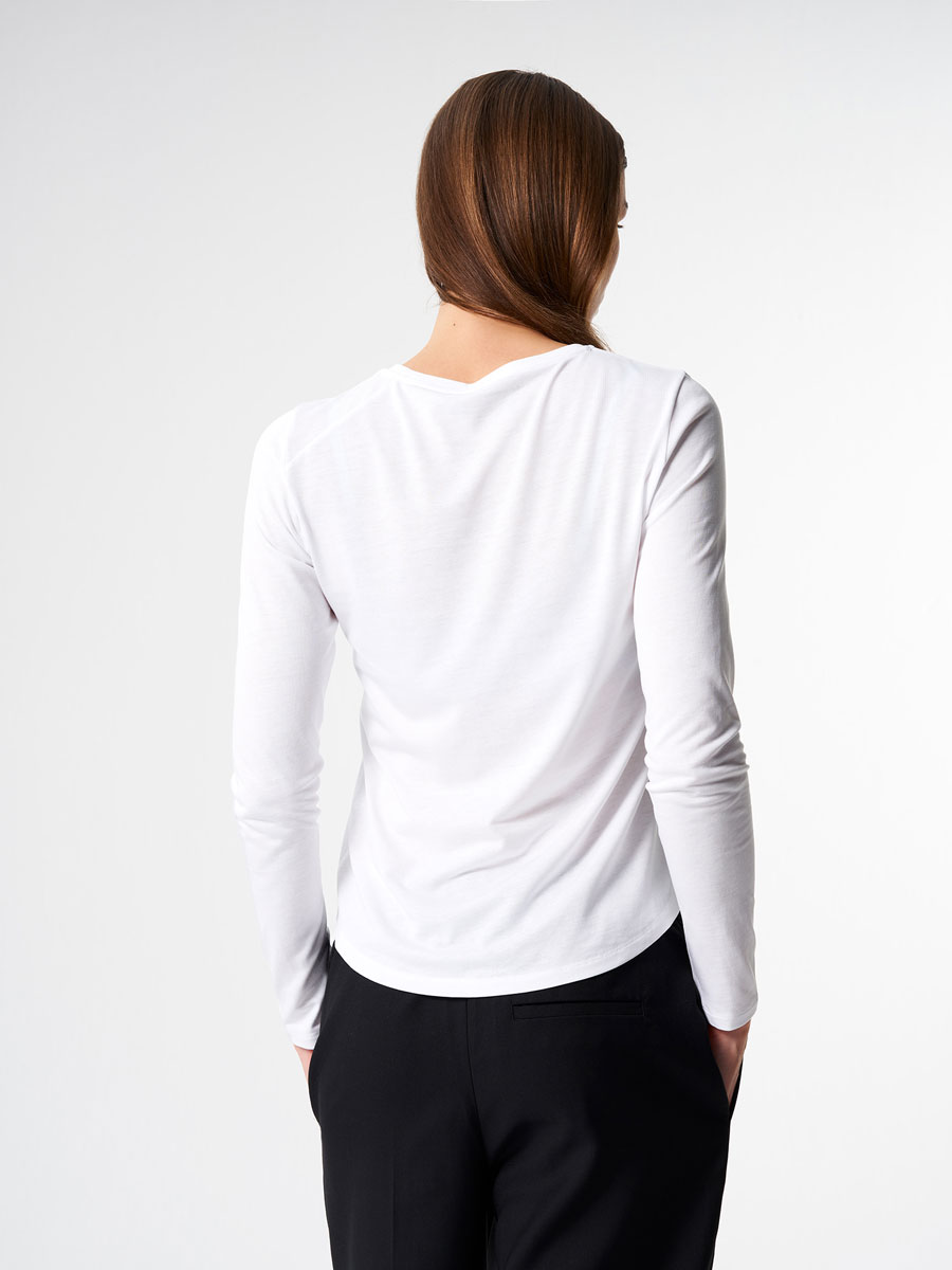 Pinqponq Langarmshirt Damen PPC-LTW-001-80130-pinqponq-Longsleeve-Tencel-Cotton-Women-Inspire-Wooden-White-52