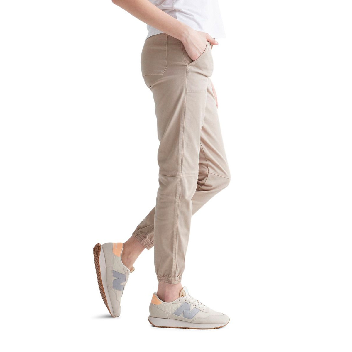 DUER Live Free High Waist Jogginghose Damen Duer-WJTS1200-Live-Lite-High-Rise-Jogger-Almond-3