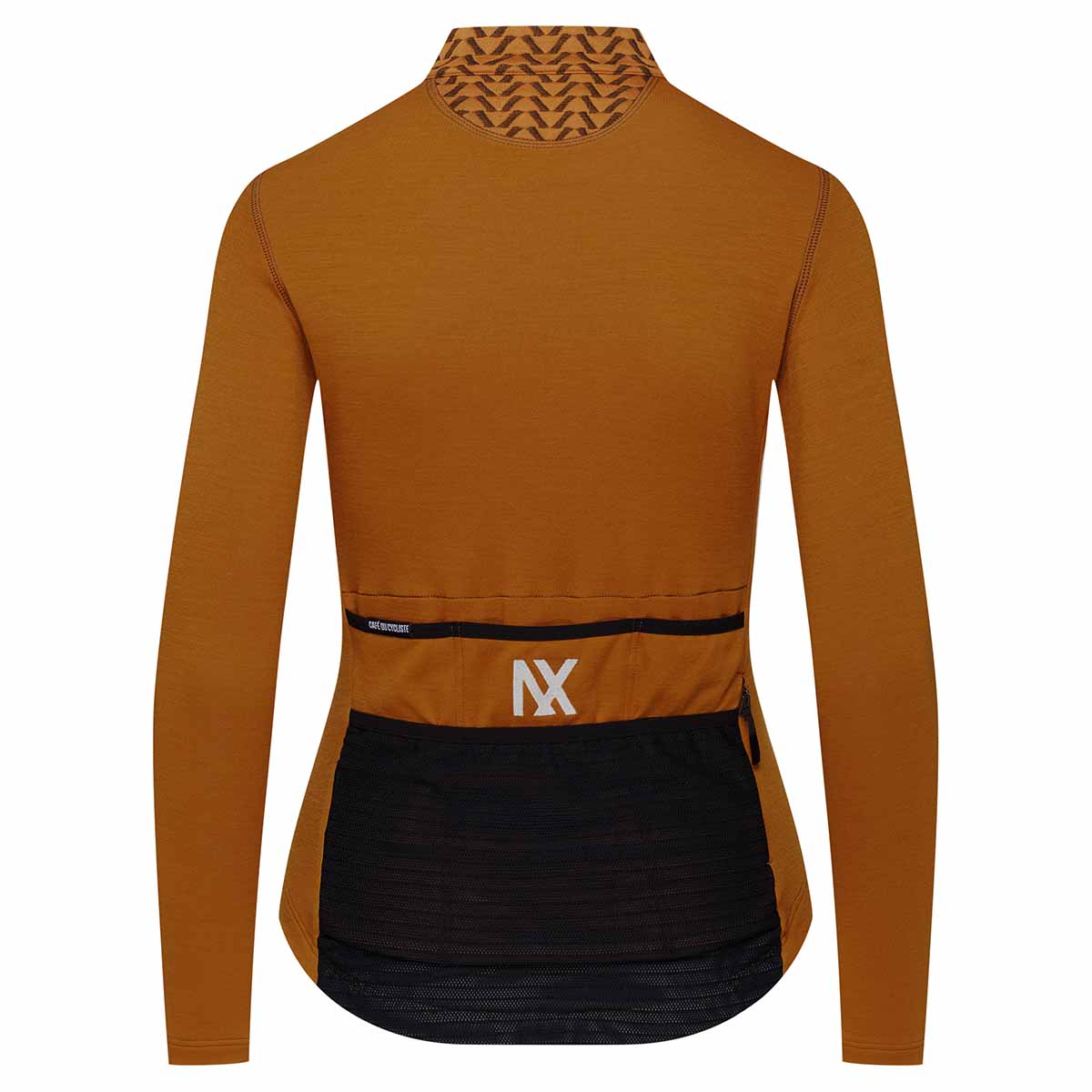 Café du Cycliste Irma Langarm Radtrikot Damen Cafe_du_Cycliste-Irma_Audax_Merino_Jersey-Syrup_Brown-2