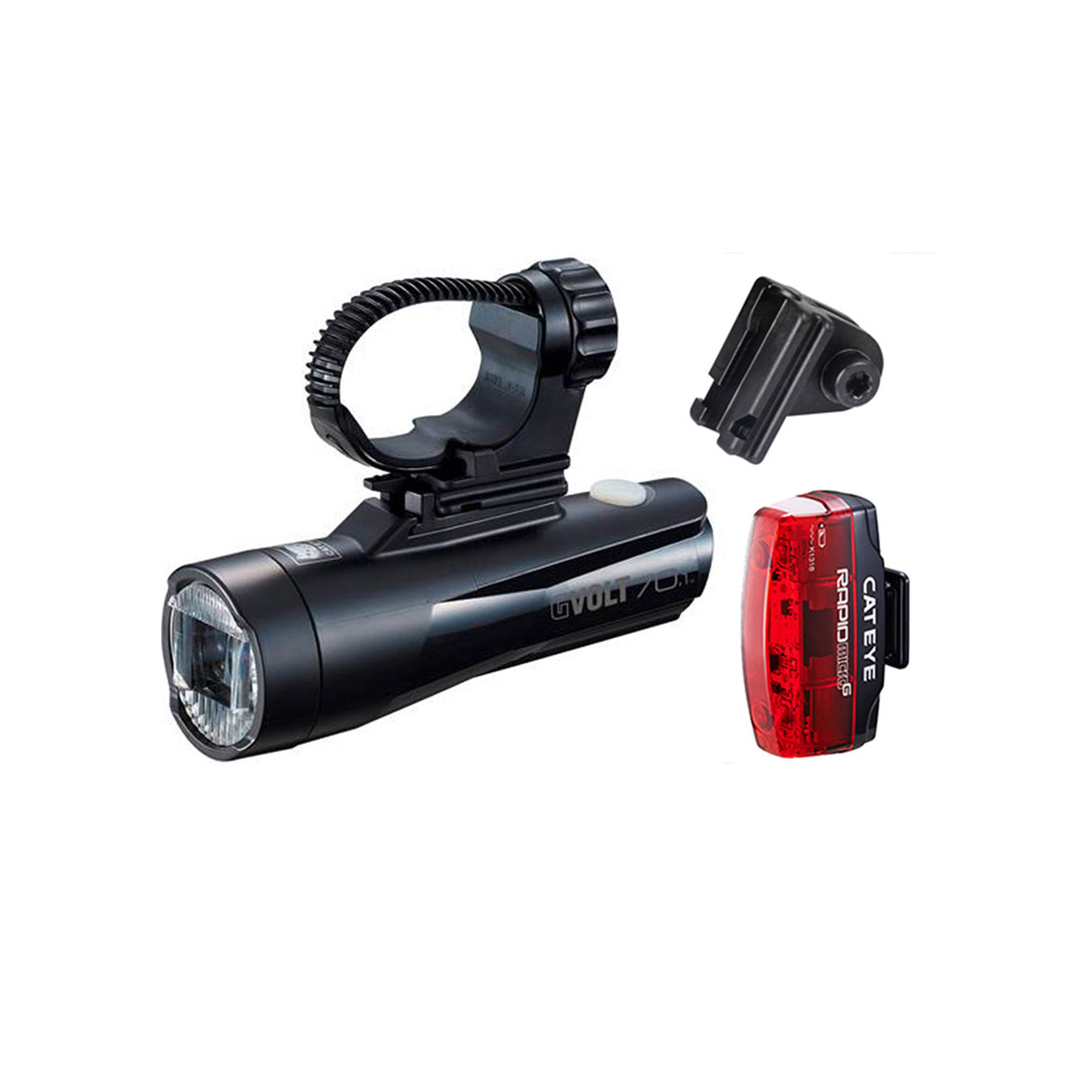 CATEYE Fahrradlicht Beleuchtungskit GVolt 70.1 Kit HL-EL552GRC Rapid Micro G TL-LD620G Cateye_FA003522025_Beleuchtung-Set-GVolt70-Micro-Rapid_Beleuchtung-Set_01_1200x1200