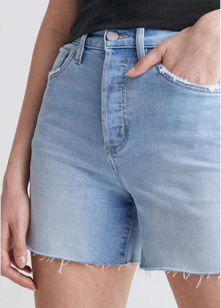 DUER High Waist Jeans Shorts Damen DUER_WSMR5323-MIDWEIGHT-DENIM-HIGH-RISE-SHORT-Light-Blue_06