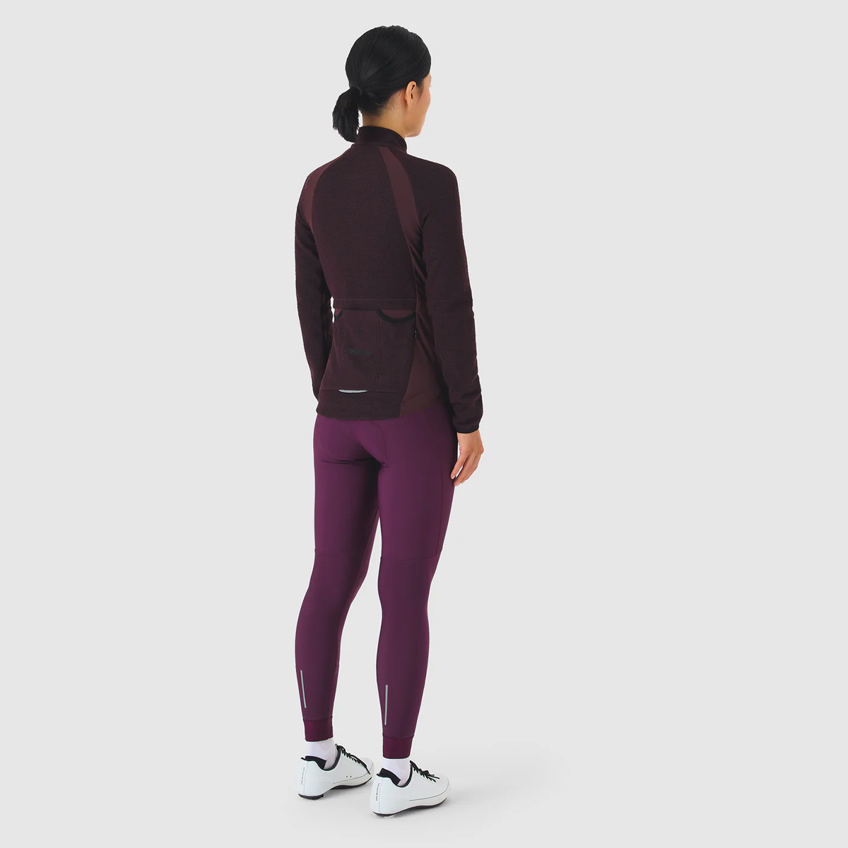 Marguerite Merino Long Sleeve Jersey Women Cafe-du-Cycliste_Marguerite_Merino-Long-Sleeve-Jersey_Women_Quetsche_06