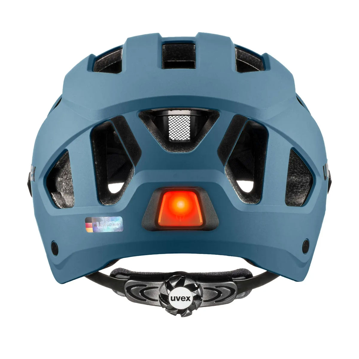 uvex stride visor Helm mit Visier Unisex blue matt blau uvex stride visor Helm mit Visier Unisex blue matt blau Licht an