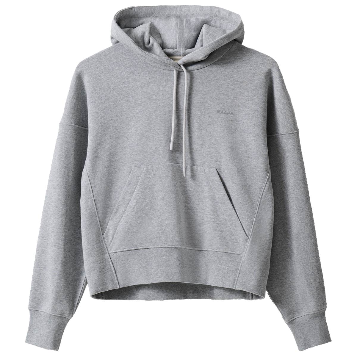 MAAP Essentials Hoodie Damen Maap_MPWTO240824_GYML-Womens-Essentials-Hoodie_Grey-Marle_Aero_01, Strickwaren, Pullover, Sweatshirt, Kapuzenpulli, Kapuze