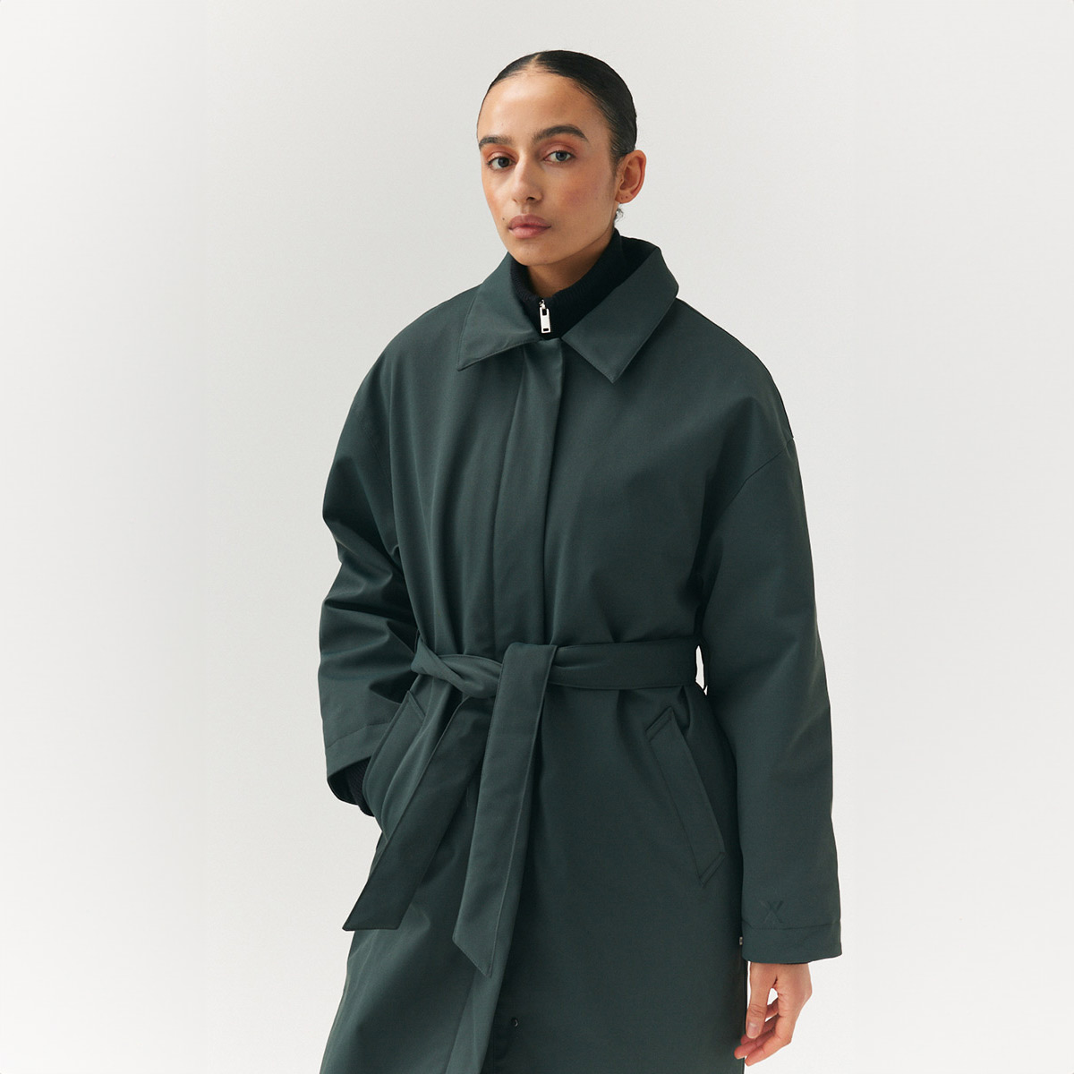 Welter Shelter Rachel G Ninspin Trench Mantel Damen Welter-Shelter_Rachel-G-NIN-SPIN-women_forest-green_06