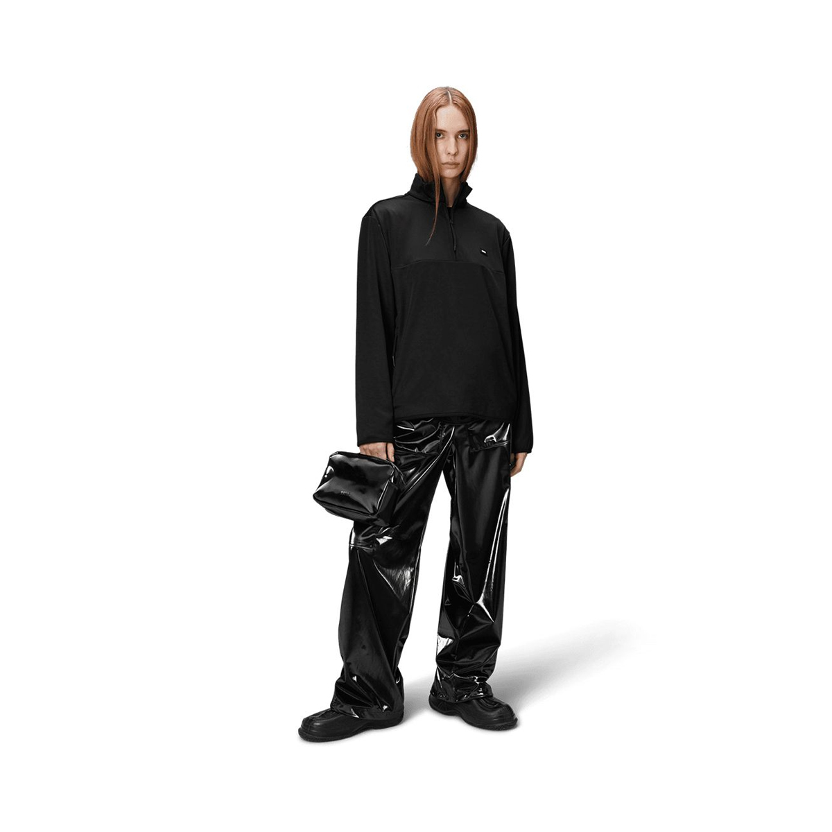 RAINS Sintra Fleece Half Zip Pullover Unisex Rains_Sintra-Fleece-Half-Zip_black_07
